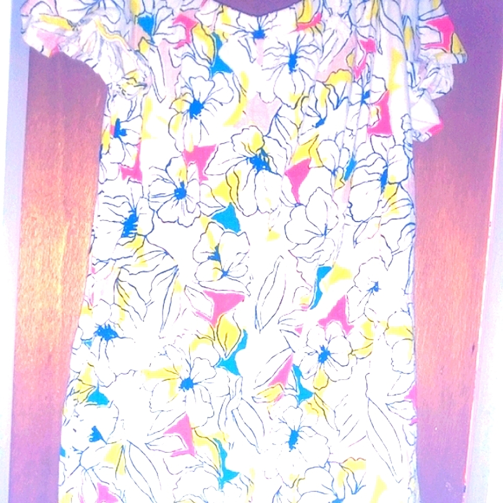 Astr the label floral linen mini dress with pockets